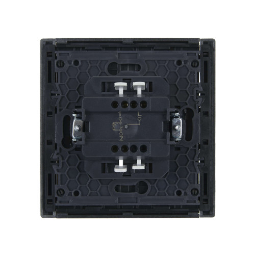 FORTE&PIANO Выключатель 1-клавишный проходной с индикацией 10А FP504 сталь IEK
