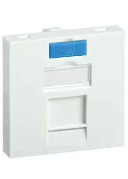 ITK Вставка 45х45мм для 1 модуля Keystone Jack с маркером