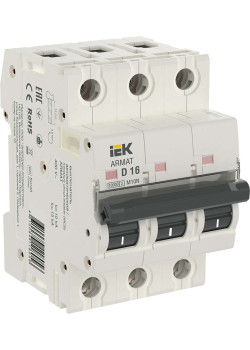 ARMAT Автоматический выключатель M10N 3P D 16А IEK