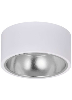 Светильник 4017 накладной потолочный под лампу GX53 белый/хром IEK