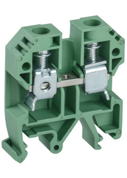 Клемма винтовая КВИ-10мм2 зеленая IEK