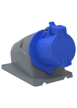 MAGNUM Розетка стационарная ССИ-113 16А-6ч/200-250В 2P+PE IP44 IEK