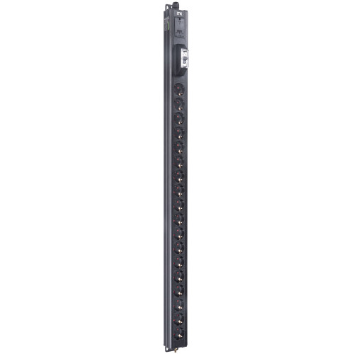 ITK BASE PDU вертикальный PV0111 24U 1 фаза 16А 18 розеток SCHUKO (немецкий стандарт) кабель 2,6м вилка SCHUKO (немецкий стандарт)