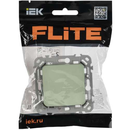 FLITE Выключатель 1-клавишный 10А ВС11-1-0-ФлП панг IEK