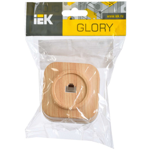 GLORY Розетка для открытой установки телефонная RJ11 РТ20-ХС сосна IEK