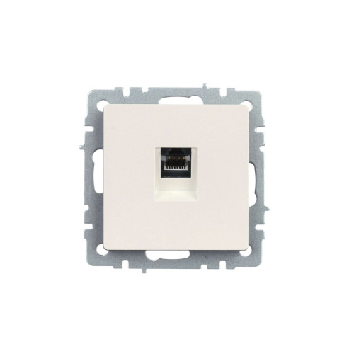 BRITE Розетка компьютерная RJ45 кат.5E РК10-БрЖ жемчуг IEK
