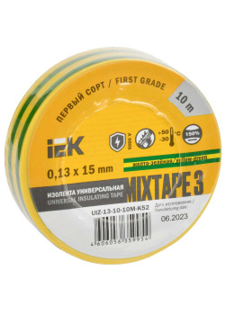 MIXTAPE 3 Изолента 0,13х15мм желто-зеленая 10м IEK