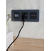 BRITE Розетка USB A+A 5В 3,1А РЮ10-1-БрГ графит IEK