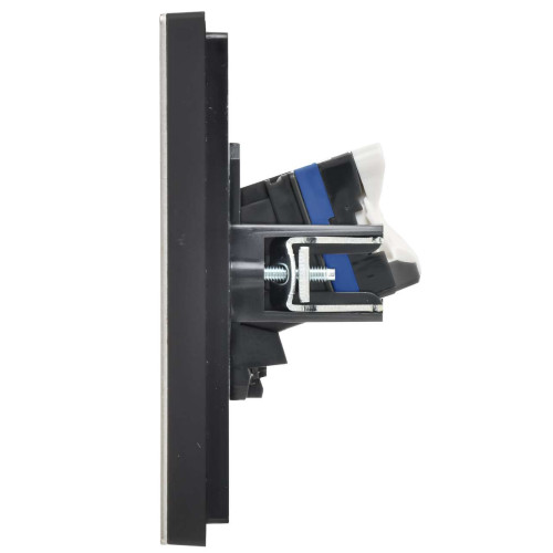 FORTE&PIANO Розетка компьютерная двойная RJ45 кат.6 FP634M металл шампань IEK