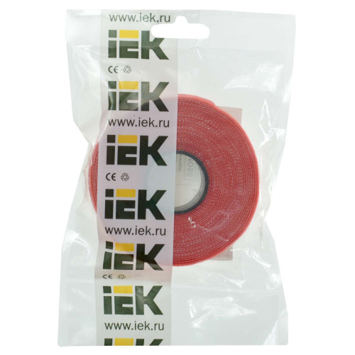 Хомут-липучка ХКл 16мм красный (5м/ролл) IEK
