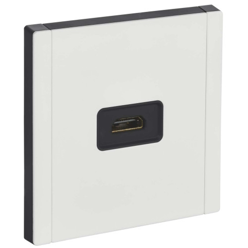 FORTE&PIANO Розетка HDMI FP240M металл белый IEK