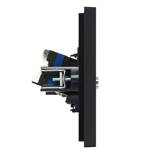 FORTE&PIANO Розетка двойная TV+RJ45 кат.6 FP137 черный IEK