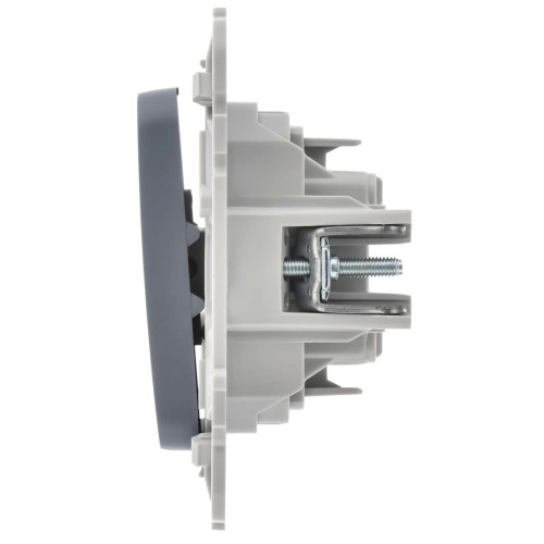 FLITE Выключатель 2-клавишный 10А ВС12-1-0-ФлМ маренго IEK