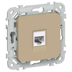 FLITE Розетка компьютерная RJ45 категория 6 UTP РК6-1-0-ФлХ хаки IEK