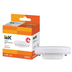 Лампа светодиодная T75 таблетка 4Вт 230В 3000К GX53 IEK