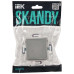 SKANDY Выключатель 1-клавишный проходной 10А SK-V02S серебряный IEK