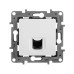ETIKA Розетка компьютерная RJ45 категория 6 UTP белый