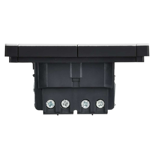 FORTE&PIANO Выключатель 2-клавишный перекрестный 10А FP209M металл белый IEK