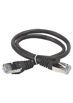 ITK Коммутационный шнур (патч-корд) кат.5E FTP 5м черный