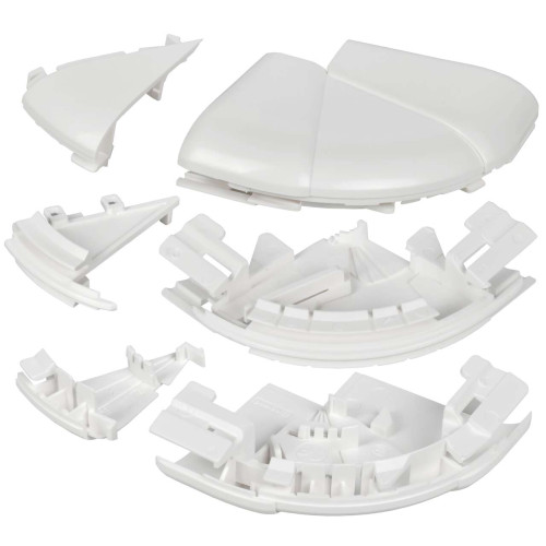 DLP Угол внешний изменяемый для кабель-канала 150х50мм (60-120град) белый