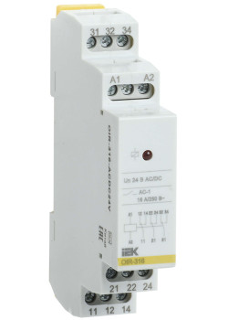 Реле промежуточное модульное OIR 3 контакта 16А 24В AC/DC IEK