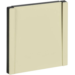 FORTE&PIANO Выключатель 1-клавишный перекрестный 10А FP812M металл серый сланец IEK