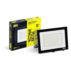 Прожектор светодиодный СДО 06-70 IP65 4000К черный IEK