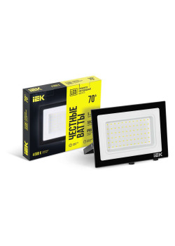 Прожектор светодиодный СДО 06-70 IP65 4000К черный IEK