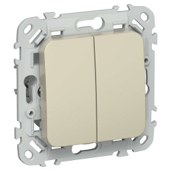 FLITE Выключатель жалюзи 10А ВЖ52-2-0-ФлШ шампань IEK