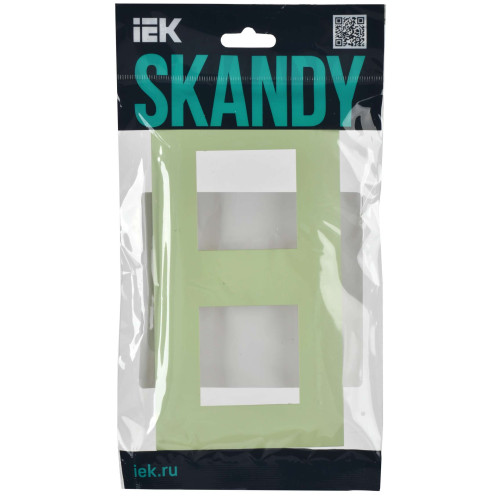 SKANDY Рамка 2-местная SK-F02M мятный IEK
