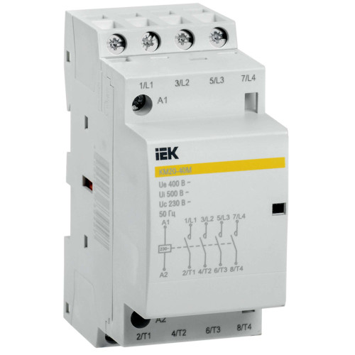 Контактор модульный КМ20-40М AC IEK