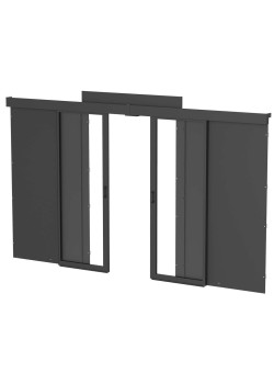 ITK by ZPAS Комплект дверей раздвижных холодного коридора 47U 1000мм черный