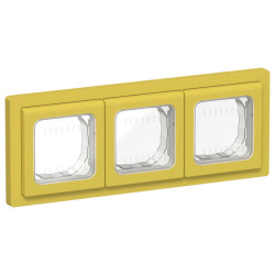 FLITE Рамка 3-местная IP55 Рпро-3-55-ФлЖК желтый карри IEK
