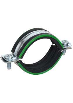 ELASTA Скоба металлическая двухкомпонентная с резиновым уплотнителем d=25-28мм IEK