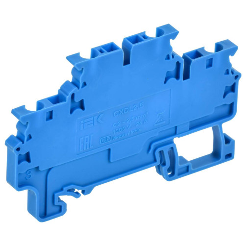 ARMAFIX Клемма пружинная 2 уровня CXDL2.5 BU IEK