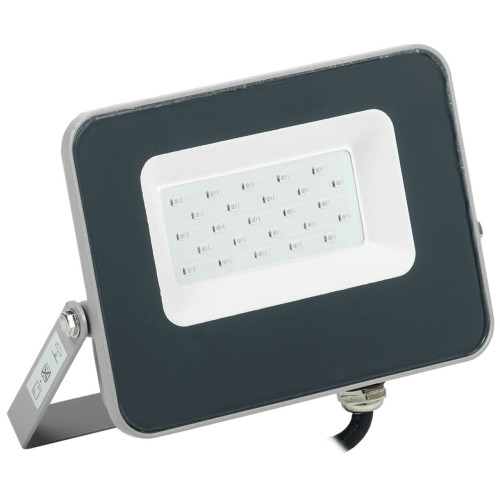 Прожектор светодиодный СДО 07-20B blue IP65 серый IEK