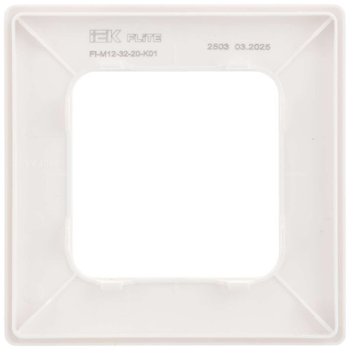 FLITE Рамка 1-местная РУ-1-К-ФлБ белый IEK