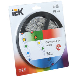 Лента светодиодная 5м блистер LSR-5050RGB30-7,2-IP20-12V IEK