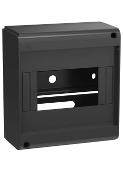 UNION Mini Корпус пластиковый КМПн-6 IP20 без двери черный IEK