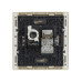 FORTE&PIANO Розетка двойная RJ11+RJ45 кат.5E FP435 ваниль IEK