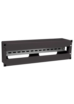 ITK Панель электрораспределительная 3U с DIN-рейкой черная