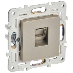 SKANDY Розетка компьютерная RJ45 кат.6 SK-K02Sh шампань IEK