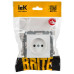 BRITE Розетка 1-местная без заземления без защитных шторок 10А РС10-1-0-БрАБ арктический белый IEK