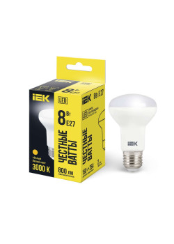 Лампа светодиодная R63 рефлектор 8Вт 230В 3000К E27 IEK