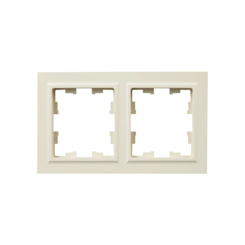 BRITE Рамка 2-местная IP44 РУ-2-БрКр-44 бежевый IEK