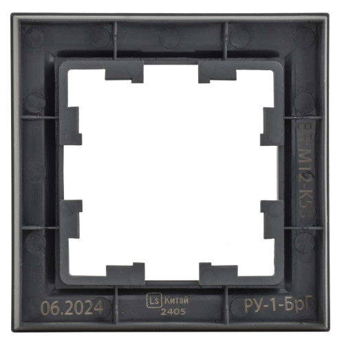 BRITE Рамка 1-местная РУ-1-БрГ графит IEK
