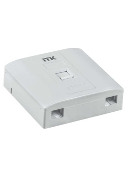 ITK Розетка мультимедиа настенная 2 порта SC/LC и 1 порт KJ