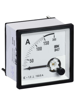 Амперметр аналоговый Э47 150/5А класс точности 1,5 72х72мм IEK