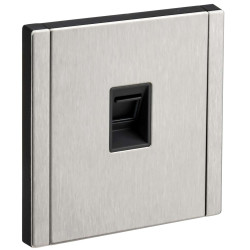 FORTE&PIANO Розетка компьютерная RJ45 кат.5E FP732M металл никель IEK