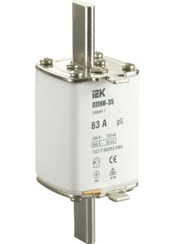 Плавкая вставка предохранителя ППНИ-35 габарит 1 63А IEK